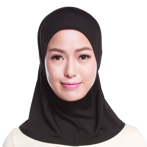 Muslim Full Cover Inner Hijab Cap Islamic Cotton Head Wear Hat Underscarf Colors 