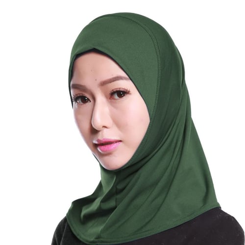 Muslim Full Cover Inner Hijab Cap Islamic Cotton Head Wear Hat Underscarf Colors 