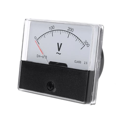 DH-670 Analog Volt Voltage Panel Meter Voltmeter From DC 0-15V To DC 0-300V 
