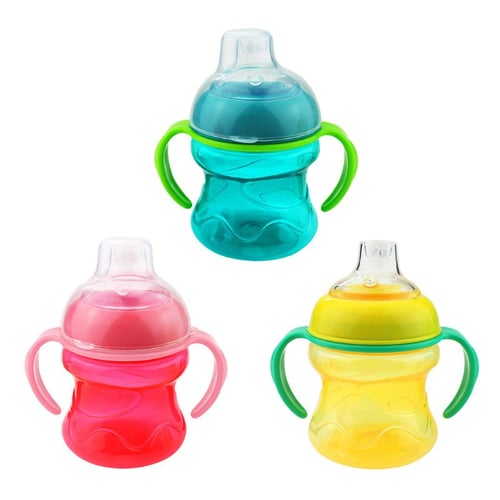 Baby Feeding Bottle Leak Proof Toddler Weaning Drinking Cups 280ML with Handle 