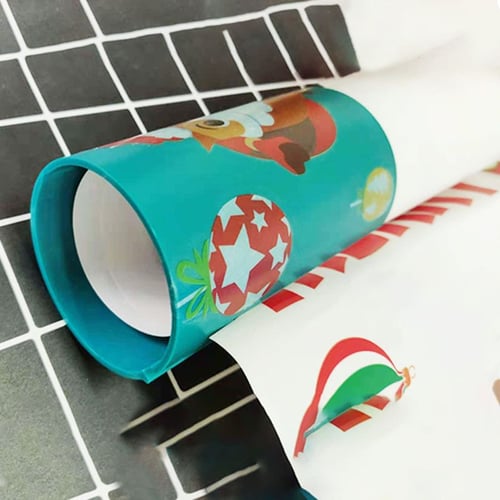 Plastic Sliding Wrapping Paper Cutter Flexible Christmas DIY Handmade Decor Tool 