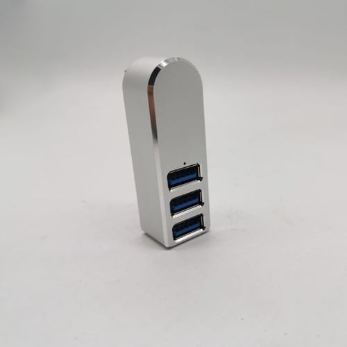 Silver Aluminum Alloy Lightweight USB3.0 Splitter for Xp/Vista/7/8/Os X 9.1 and Higher Computers USB3.0 Hub