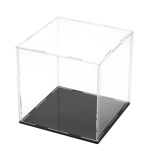 NEW Lighted Acrylic Display Case  Box Dustproof Toys Minifigures Protection 