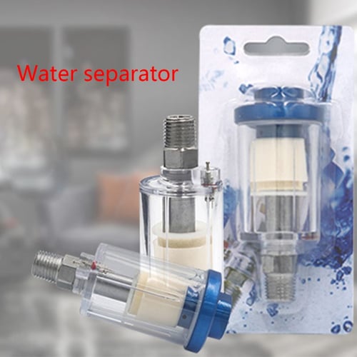 Inline Water Oil Separator 1/4\"  Air Hose Filter Moisture Trap for Compressor 