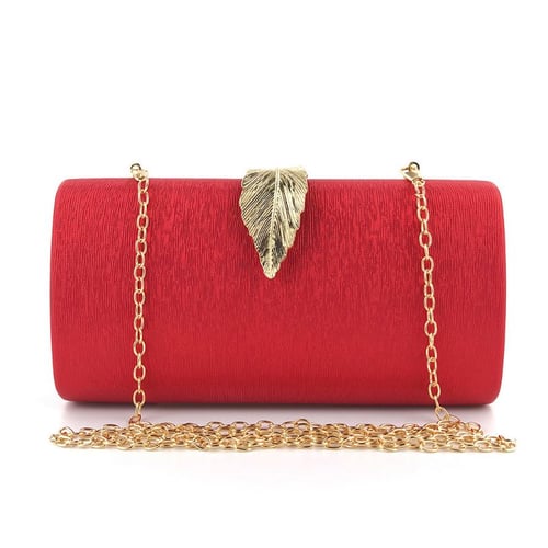 Clutch Purse Evening Bag for Women Prom Handbag With Detachable Chain for Wedding and Party