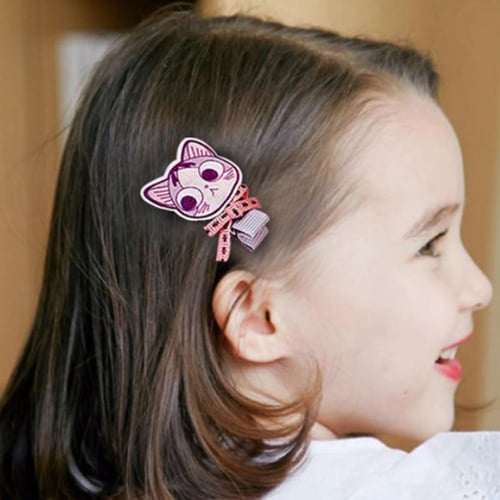 Girls Baby Hair Clip Set Cute Cartoon Bow Headdress Children Anti Slip Barrettes