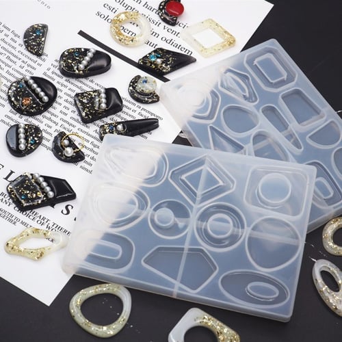 Silicone earring mold Geometric mould for resin and epoxy