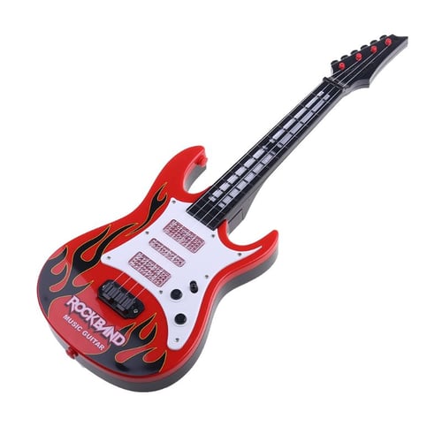 Kids Toddler Electric Guitar Toy Educational Musical Instrument w/ Lights Music 
