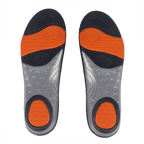 Sport Foot Orthotic Arch Absorption Shock Insoles Unisex Health Comfortable Pad 