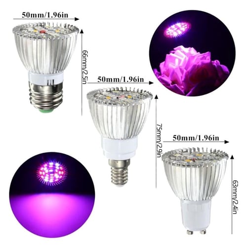 New 18/30/50/80W LED Grow Light E27 Lamp Bulb for Plant Hydroponic Full Spectrum 