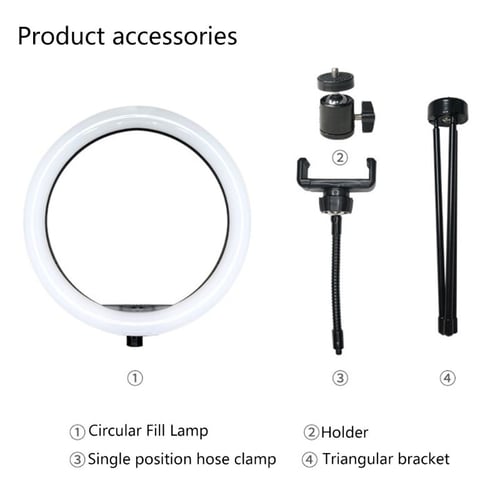 Ring Light With Stand Phone Holder, Tabletop Ring Light With Phone Holder