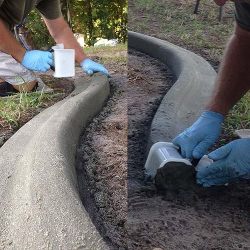 Portable DIY Edger Model Making Shape Concrete Trowel Garden Flooring Grout Curb 
