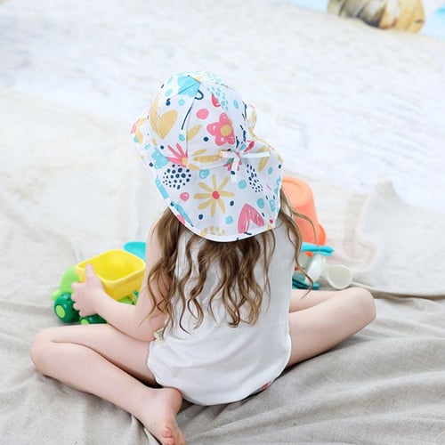 Infant Baby Kids Boys Girls Summer Sun Protection Hat Sunscreen Cap Bucktet Hat 