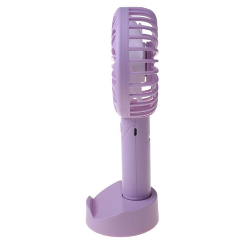 Details about   USB or AAA Battery Powered Handheld Desk USB Fan with 3 Speed Cellphone Holder 