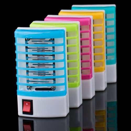 LED Socket Electric Mosquito Bug Insect Trap Killer Zapper Night Lamp Lights UK 