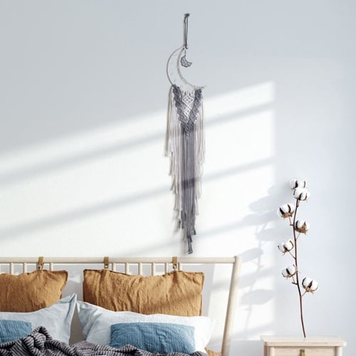 Moon Star Hand-woven Macrame Wall Hanging Bohemian Home Decorations 2020 
