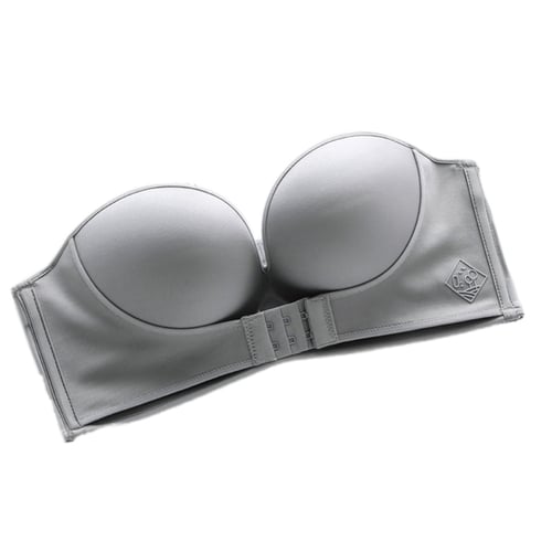 Wing Shape Front Buckle Bra Self-Adhesive Invisible Strapless Padded Breast Lift Strapless Front Buckle Lift Bra