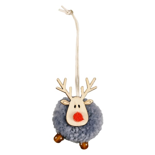 4pcs/set Christmas Decoration Ornaments Xmas Tree Creative Felt Elk Pendants 