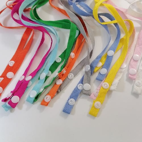 10Pcs/Pack Mouth Cover Soft Cotton Lanyard Extender with Buckle Ear Saver Holder 
