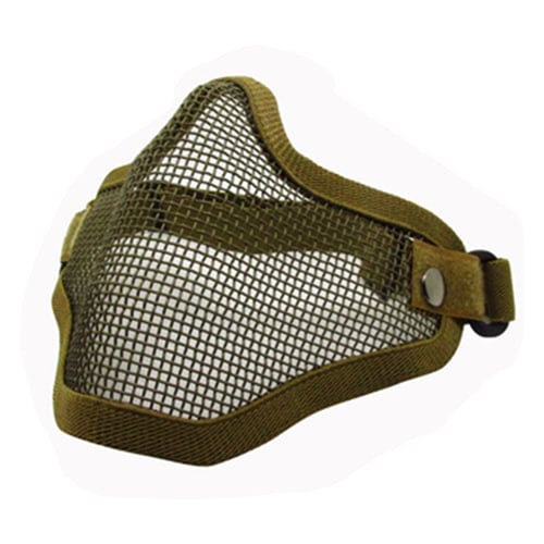 Adjustable Metal Mesh Half Face Cover For Paintball/Airsoft Game Protection