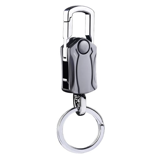 4-in-1 Heavy Duty Key Chain Rotatable Keyring Bottle OpenerBox Cutter Keychain 