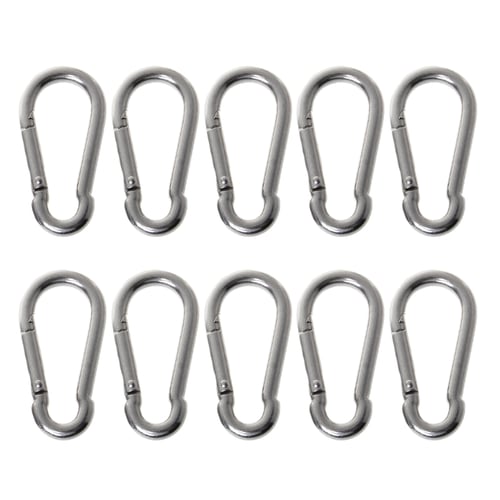 304 stainless carabiner hook multiple size Spring snap clip Buckle 