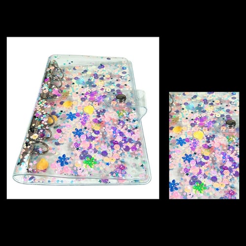 A5 A6 Glitter Sequins Loose Leaf Binder Notebook Cover Stationery School Office A5 A6 Glitter Sequins Loose Leaf Binder Notebook Cover Stationery School Office