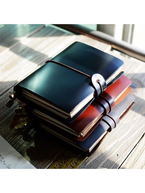 Retro Journal Travel Genuine Leather Notepad Notebook Diary Memo Sketchbook 