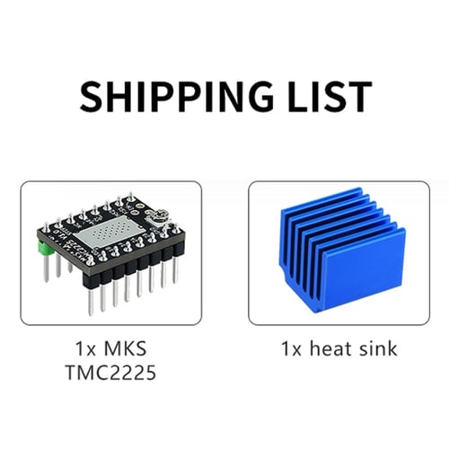 10pcs 3D Printer Parts Stepper Motor Driver Heat Sinks for TMC2100/8825