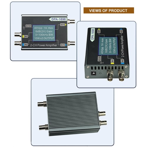 Function Signal Generator Dual Channels DDS Frequency Counter Dpa-1698 40v Dc Power Amplifier Function Signal Generator Dual Channels DDS Frequency Counter Dpa-1698 40v Dc Power Amplifier