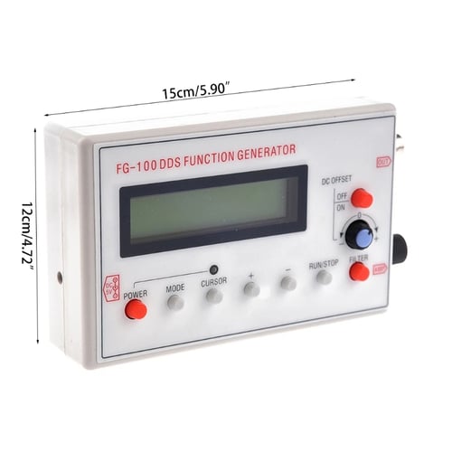 Square Wave Frequency 1HZ-500KHz DDS Function Signal Generator Sine+Triangle 