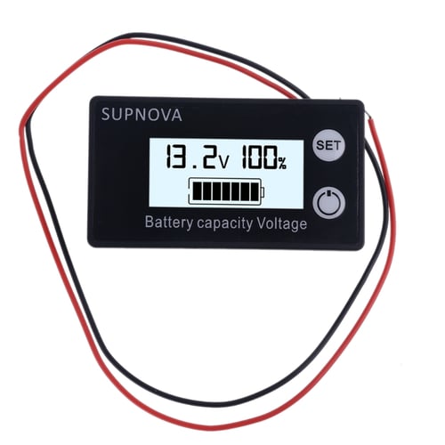 DC 10V~100V Li-ion Lifepo4 Lead acid Battery Capacity Indicator with Alarm Temp