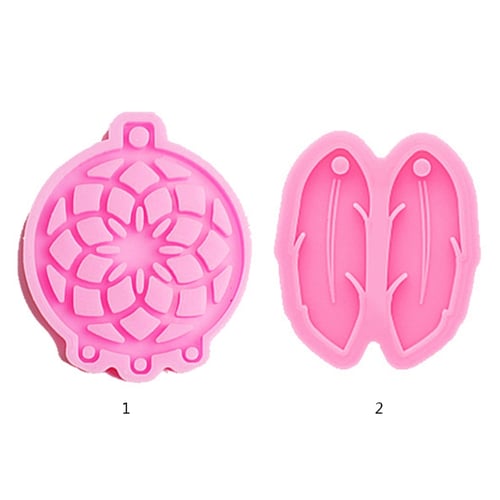 Silicone Mold DIY Handmade Feather Resin Molds For Pendant Jewelry Mak`7H