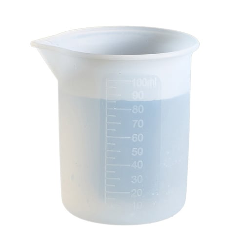 Silicone Heart Shaped Mixing Measuring Cup for Resin Epoxy