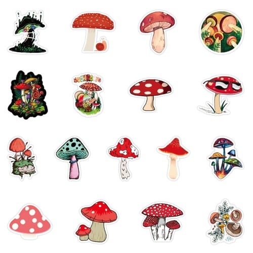 29 Pieces Waterproof mushroom clipart Stickers for Kids Craft Laptop Waterbottle 