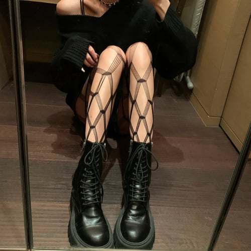Ladies Black Hoise Fashion Bodystockings Stockings Pantyhose Tights Fishnet 