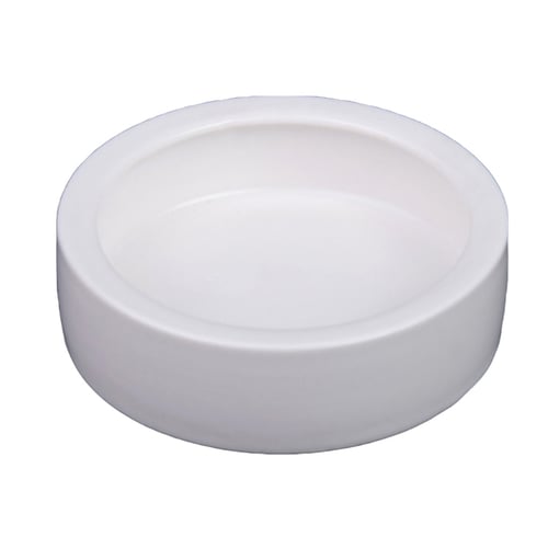 Smooth Ceramic Anti-escape Worm Dish for Reptile Feeding Food Bowl 