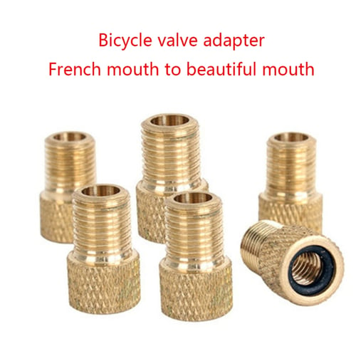 5Pcs Valve Adaptor Brass Air Nozzles Accessories Lightweight French High Quality
