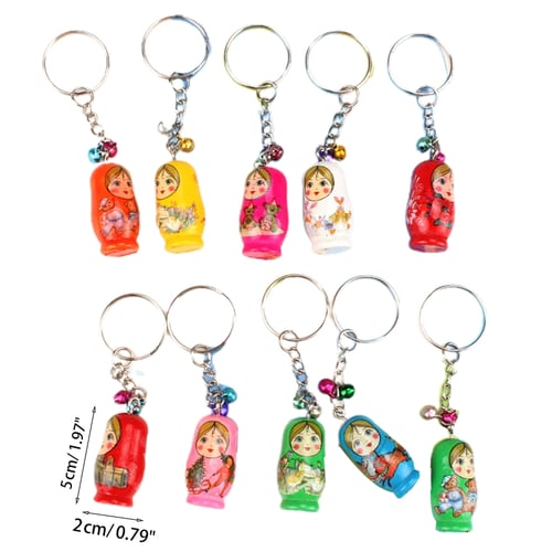 price for 1 pc,Handwork Russian souvenir keychain mini matryoshka 