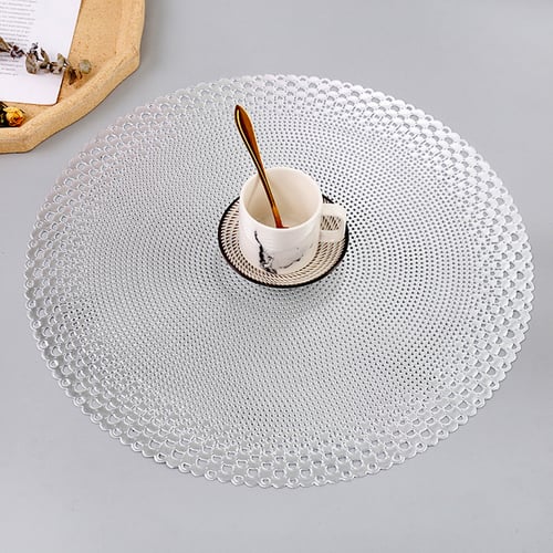 Flower Round Silicone Nonslip Coffee Table Mat Cup Placemat Pad For Kitchen QK 