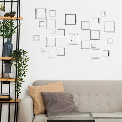 Reflective Mirror Stickers Wall Sticker Self-adhesive Wall Stickers for Bedroom 