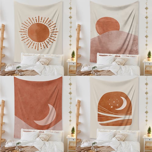 Nordic Sun Moon Bohemian Home Wall Hanging Tapestry Bedroom Living Room Decor S Reviews Zoodmall - Sun And Moon Home Decor