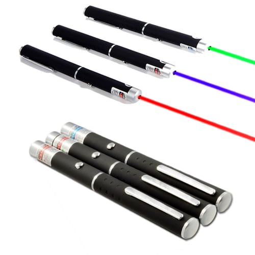 FREE SHIPPING 2 Red Laser Pointer Pens High Power 5mW 650 Visible Beam Light 