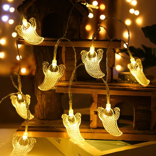 LED Fairy String Light Ghost Home Party Decoration Battery Operated Lamp 