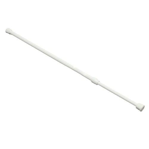 1*Curtain Rail Pole Rods Extendable Telescopic Spring Loaded Net Voile Tension # 