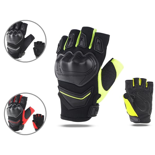 1 PAIR MOTORCYCLE RIDING HALF FINGER ANTI-SHOCK PROTECTION GLOVES FILL 