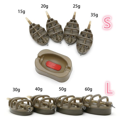 Details about   JW_ Inline Method Carp Fishing Feeder Mould Tackle Accessories with Lead Weigh 