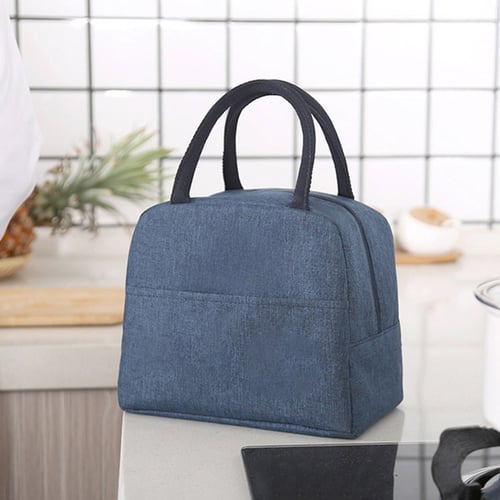 Thermal Heat Insulated Meal Bento Tote Lunch Bag Picnic Pouch Handbag Portable 