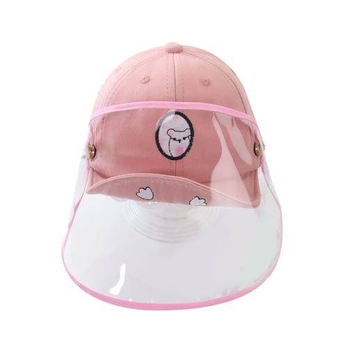 Baby Protective Cover Hat Dustproof Anti-saliva Face Shield Baseball Cap