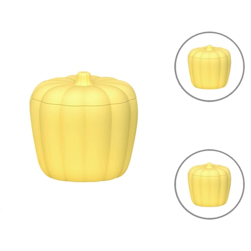 Pumpkin Silicone Ice Bucket and Summer Outdoor Refrigerated Silicone Ice Bucket. 